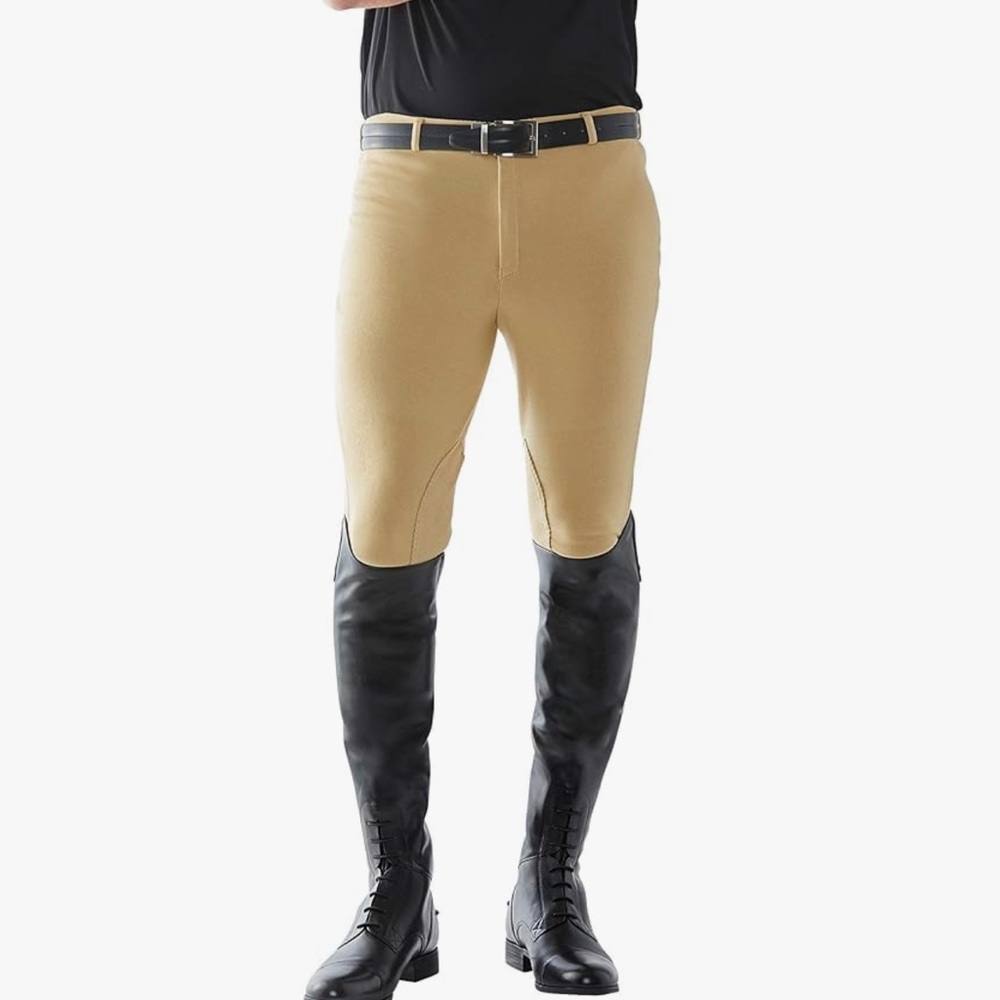 Tuffrider cotton knee patch men pants. Size 32